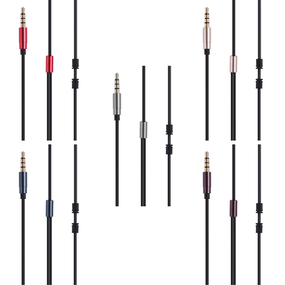 1-25m-Male-3-5mm-Jack-4-pole-Audio-Earphones-Cable-Wire-for-DIY-Replacement-NEW